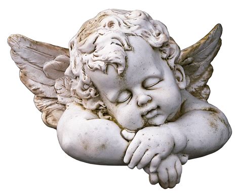 Cute Sleeping Angel Statue transparent PNG - StickPNG