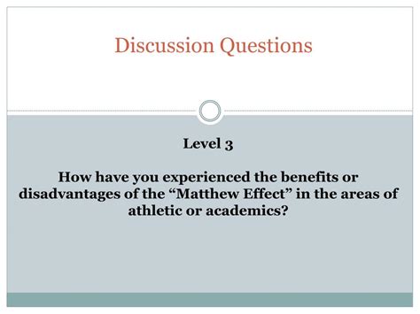 PPT - “The Matthew Effect” from Malcolm Gladwell ’ s Outliers ...