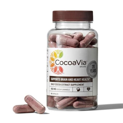 CocoaVia Vegetarian Capsules, 90 Count Bottle