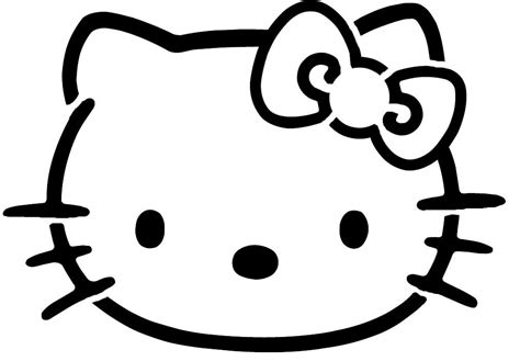 Hello Kitty Face Template Printable - Printable Templates