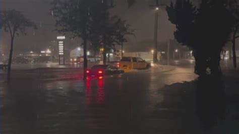 Video shows flooding after heavy rain in Southern California