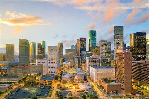 Premium Photo | Downtown Houston skyline in Texas USA at twilight