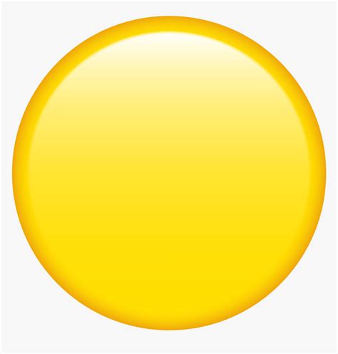 Yellow Circle Emoji Png, Transparent Png - kindpng