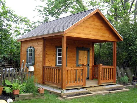 rustic sheds with porch | 10x16 | Rustic sheds | Pinterest