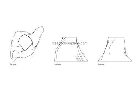 Tree Stump - Free CAD Drawings