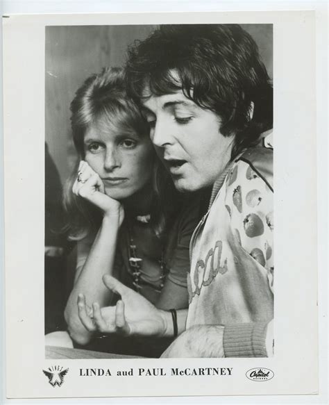 Paul McCartney and Linda Photo 1970s Capitol Records | Vintage ...