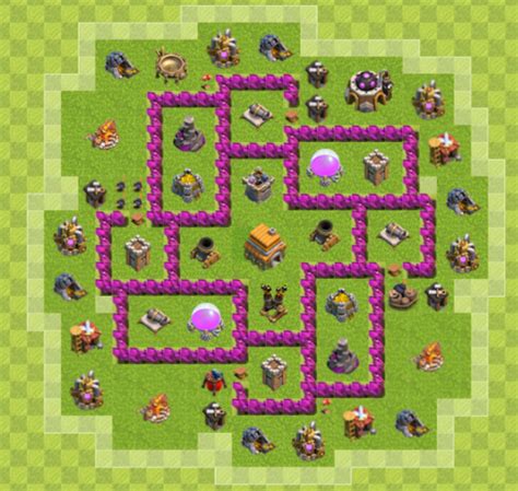 AGG - A Gamers Guide: Best Town Hall 6 Farming/Hybrid Base