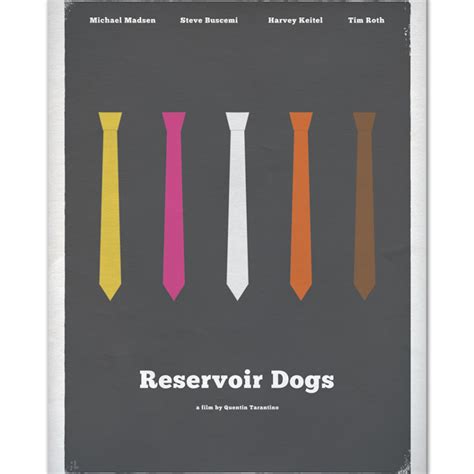 Reservoir Dogs minimalist poster - Hunter Langston Design