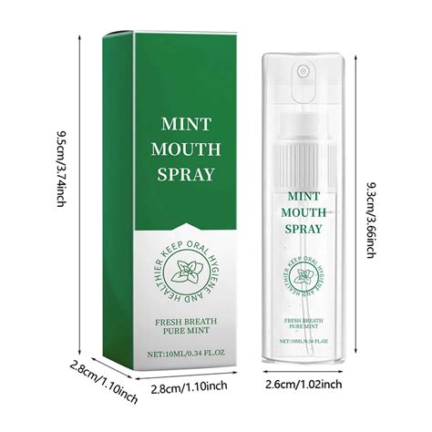 Plaque Removal Toothpaste Mint Oral Spray Cleans Mouth Odor And Bad Breath Fresh Breath Spray ...