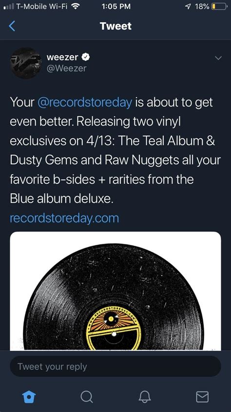 Teal vinyl confirmed : r/weezer