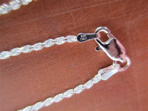 24 inch Rope 925 Sterling Silver Chain Italian Sterling Silver