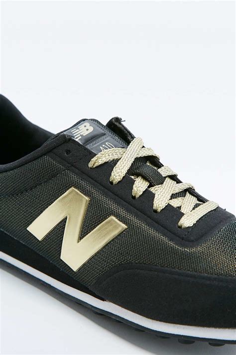 New Balance 410 Black And Gold Trainers for Men - Lyst