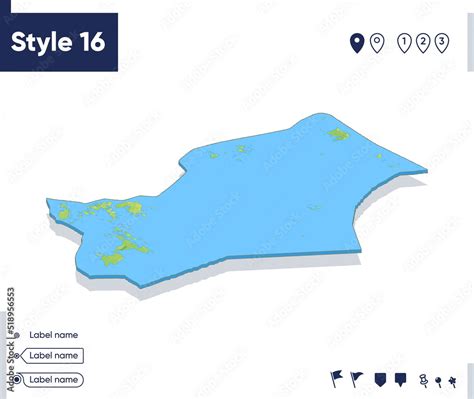 Riau Islands, Indonesia - map with shaded relief, land cover, rivers, mountains. Biome map with ...