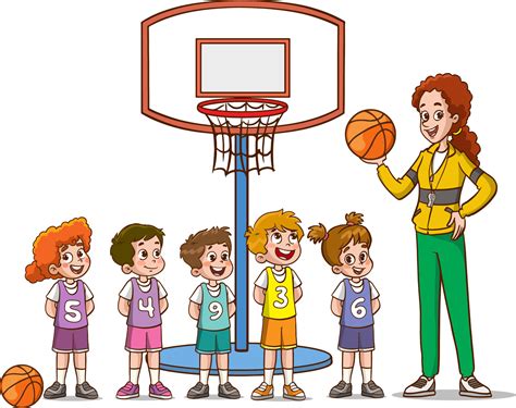 ilustración vectorial del equipo de baloncesto infantil 13830853 Vector ...