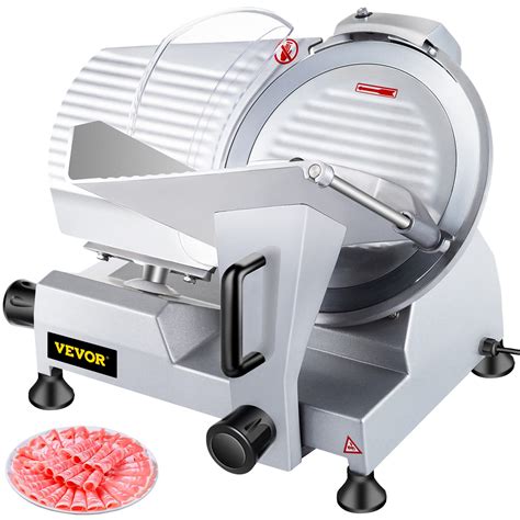 VEVOR Commercial Meat Slicer, 10 inch Electric Food Slicer, 240W Frozen Meat Deli Slicer ...