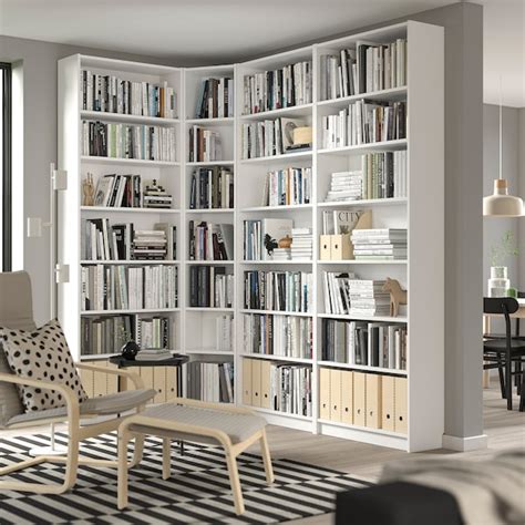 BILLY bookcase, white, 845/8/531/8x11x931/4" - IKEA