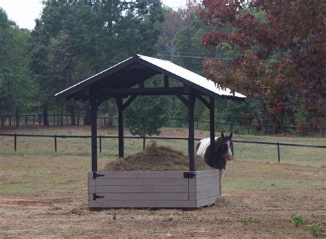 Round bale feeder for horses. | Horse feeder, Hay feeder for horses, Horse hay