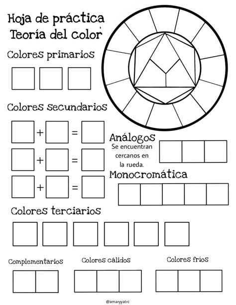 Hoja de práctica | Lecciones de arte, Clases de educación artística ...