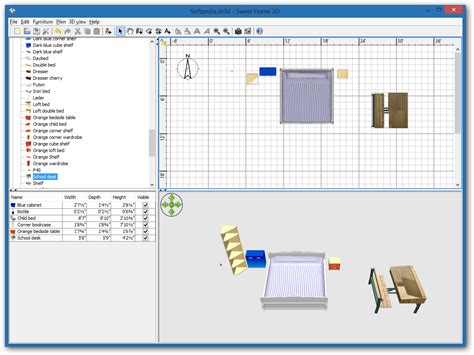 Sweet Home 3D Furniture - Sweet home 3d lets you also import libraries of 3d models stored in ...