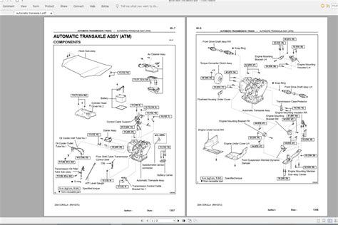 Toyota Corolla 2004 Workshop Service Manual | Auto Repair Manual Forum ...