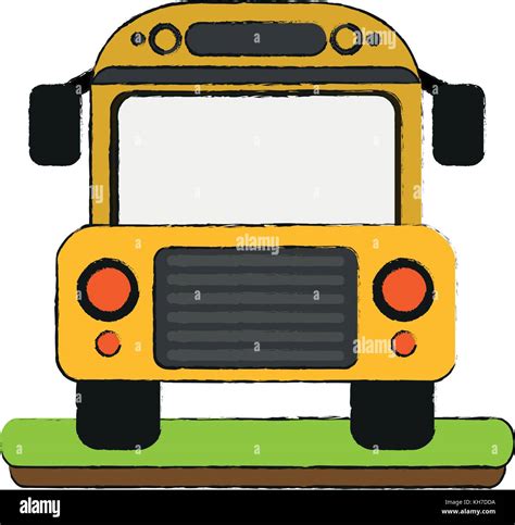 School bus frontview Stock Vector Image & Art - Alamy