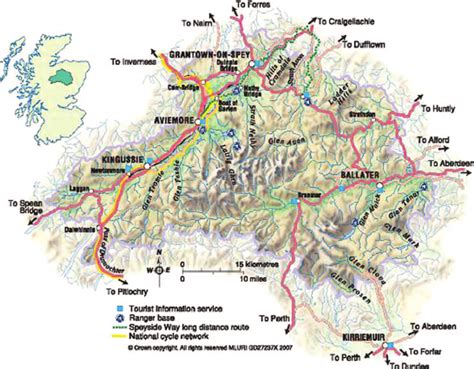 Map of the Cairngorms National Park. | Download Scientific Diagram