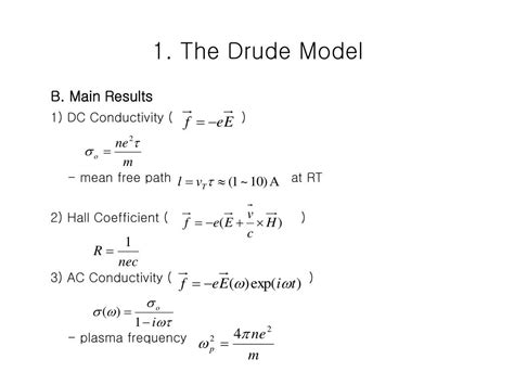 PPT - Overview of Solid State Physics Starting from the Drude Model PowerPoint Presentation - ID ...