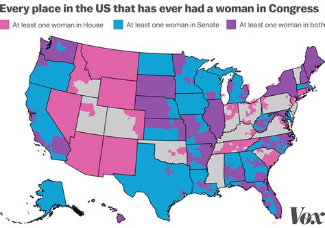 This map shows every place in the US that has ever had a woman in ...