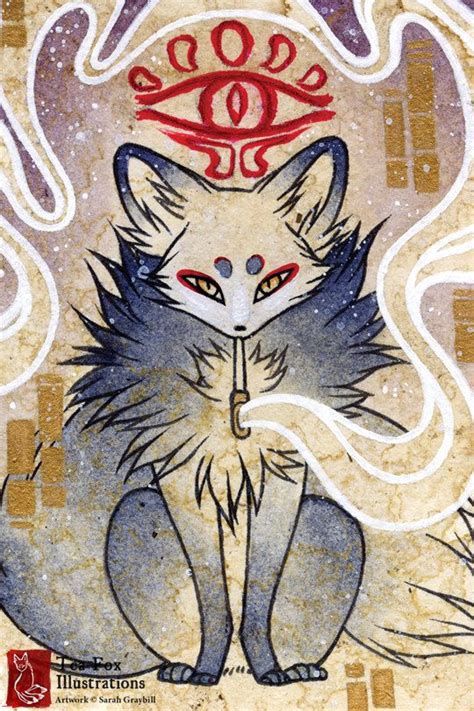 Smoke 3 / Kitsune Fox Yokai Magic / by TeaFoxIllustrations on Etsy ...