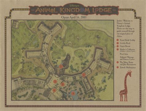 Disney Vacation Kingdom: Animal Kingdom Lodge Preview Map