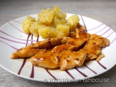 Aiguillettes de poulet miel et moutarde Maman Tambouille