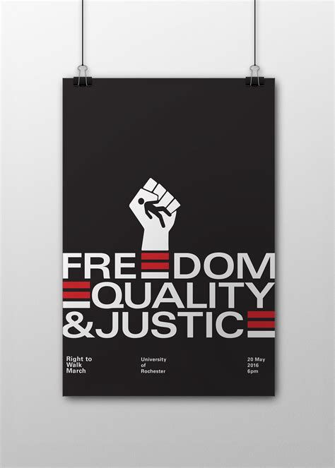 Freedom, Equality, and Justice Poster :: Behance