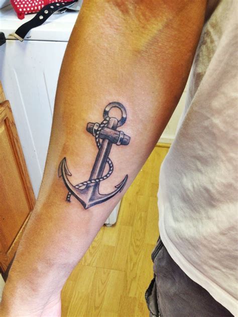 New Anchor Tattoo Hubby'S Arm Navy Anchor Tattoos, Anchor Tattoo Men, Anchor Tattoo Meaning ...