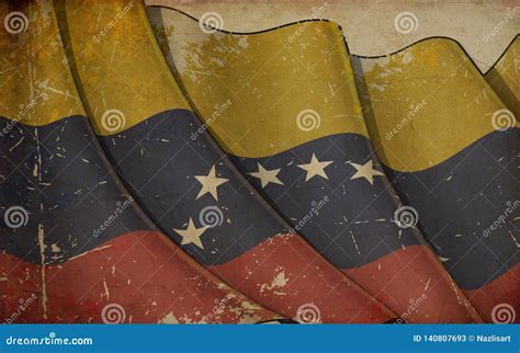 Flag Venezuela From Brush Strokes And Blank Map Venezuela. High Quality Map Venezuela And Flag ...