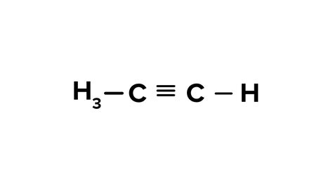 Structural formula of ethyne is