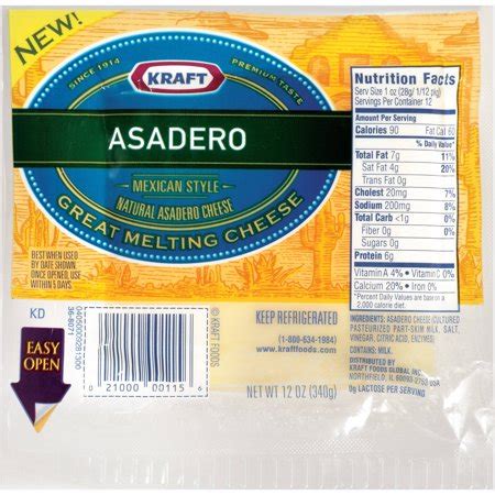 Kraft Asadero Cheese, 12 oz - Walmart.com