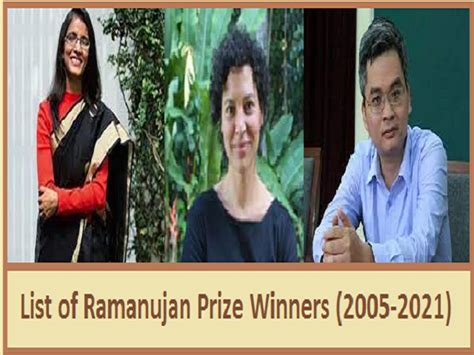 List of Ramanujan Prize Winners (2005-2021)