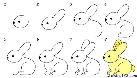 How To Draw A Bunny Step By Step For Beginners