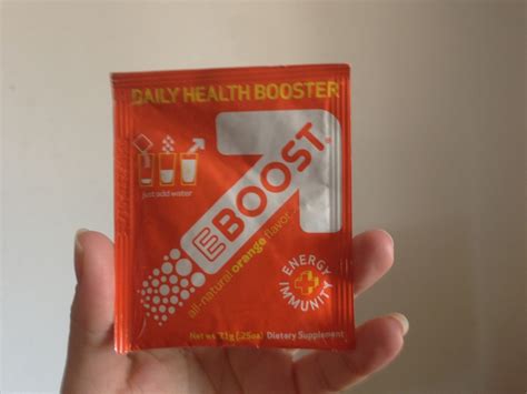 EBOOST orange flavor #beauty blogger vox box 2012 @influenster @eboost ...