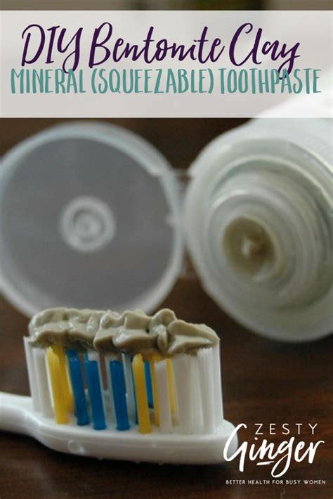 DIY Bentonite Clay Mineral (Squeezable) Toothpaste - Zesty Ginger