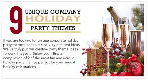 9 Unique Company Holiday Party Themes - Cooper's Catering