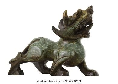 Pixiu Statue Isolated On White Background Stock Photo 349009271 ...