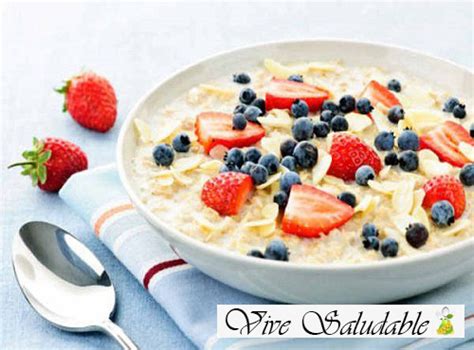 Avena con fruta - Vive Saludable