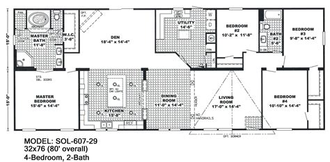 Double Wide Floor Plans 3 Bedroom - Flooring Ideas