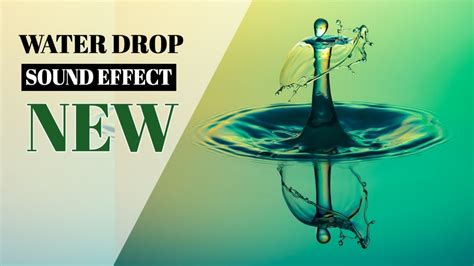 Water Drop Sound Effect | Single Water Droplets - YouTube