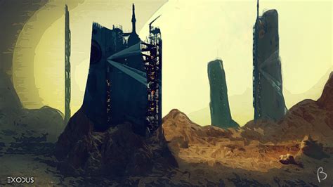 Exodus - Sci Fi Landscape Concept Art on Behance