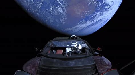 Breathtaking Pictures Of Tesla Car Flying Through Space