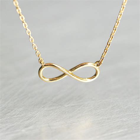 Gold Infinity Necklace - kellinsilver.com