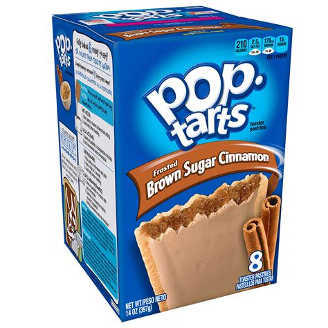 Pop-Tarts Breakfast Toaster Pastries, Frosted Brown Sugar Cinnamon Flavored, 14 oz (8 Count ...