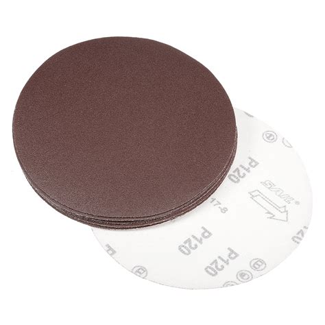 7 Inch Sanding Disc 120 Grits Flocking Sandpaper for Sander 10 Pcs ...